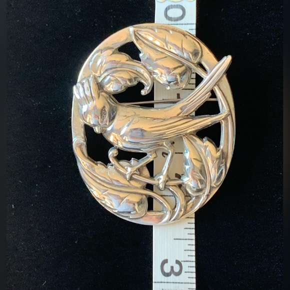 Vintage Coro Sterling Bird Brooch - Picture 15 of 16
